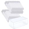 100Pcs Model Car Display Case, 1.2X 1.6x3.2 Clear Miniature Display Case Dustproof Protection Storage Box for Action Figures Toys Collectibles Model view 1