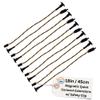BackBay R/C 45cm 22awg Magnetic Universal 3-Pin Servo Extension w/Mounting Ear - 18in Twisted Wire Safety Clip - (60) 0.08 Strands Per Wire view 1
