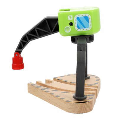 Milisten Simulation Train Crane Toy for Boys and Girls DIY Boys and Girls Model Pretend Crane Model