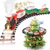 Christmas Train Set 2 in 1 Hanging Around The Tree Train Toys for Toddlers with Luxury Track & Sound and Smoke,Train Toy Set Around & Under The Christmas Tree, Best Indoor Christmas Decoration view 1