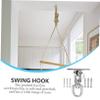 Abaodam 1set Stainless Steel Swivel Swing Hook Kit Hanging Hook for Outdoor Swing Chair Hammock Fitness Equipment Easy Installation view 3