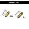 URIMPAVIDO 2PCS RC Boat Water Cooling Faucet Water Nipple Fuel Nozzle for RC Boat Ship DIY Model Toy Parts (M3/M4) view 3