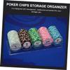 HONITANO Acrylic Poker Chips Storage Box for Organizing and Displaying 100 Chips 1-Piece Container for Game Night Home Use and Tournaments view 4