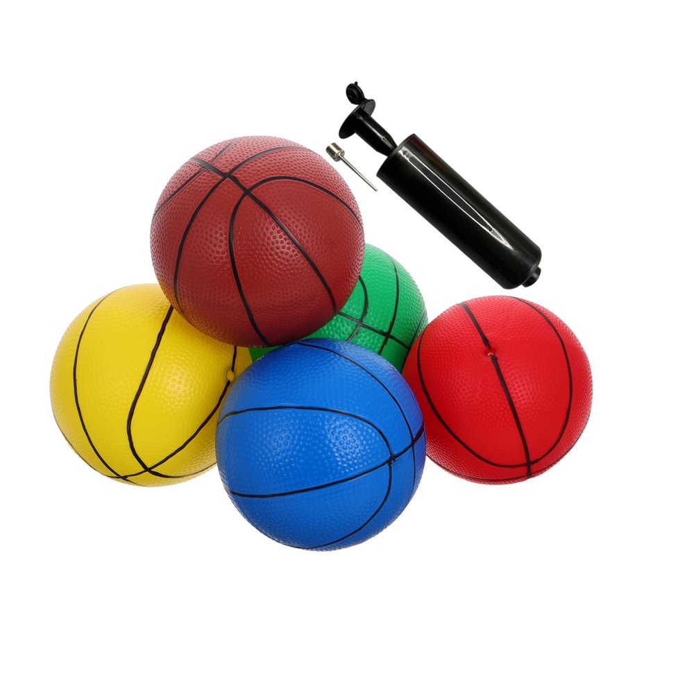 Alasum 6pcs Mini Basketballs for Boy Girl Inflatable with Pump for Pool Parties and Active Play Develops Coordination and Motor Skills Suitable for Little Hands