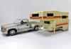 1992 Sierra GT Pickup Truck Gold Metallic with White Sides with Camper Shell American Classics Series 1/24 Diecast Model Car by Motormax 75330-73204GLD view 1