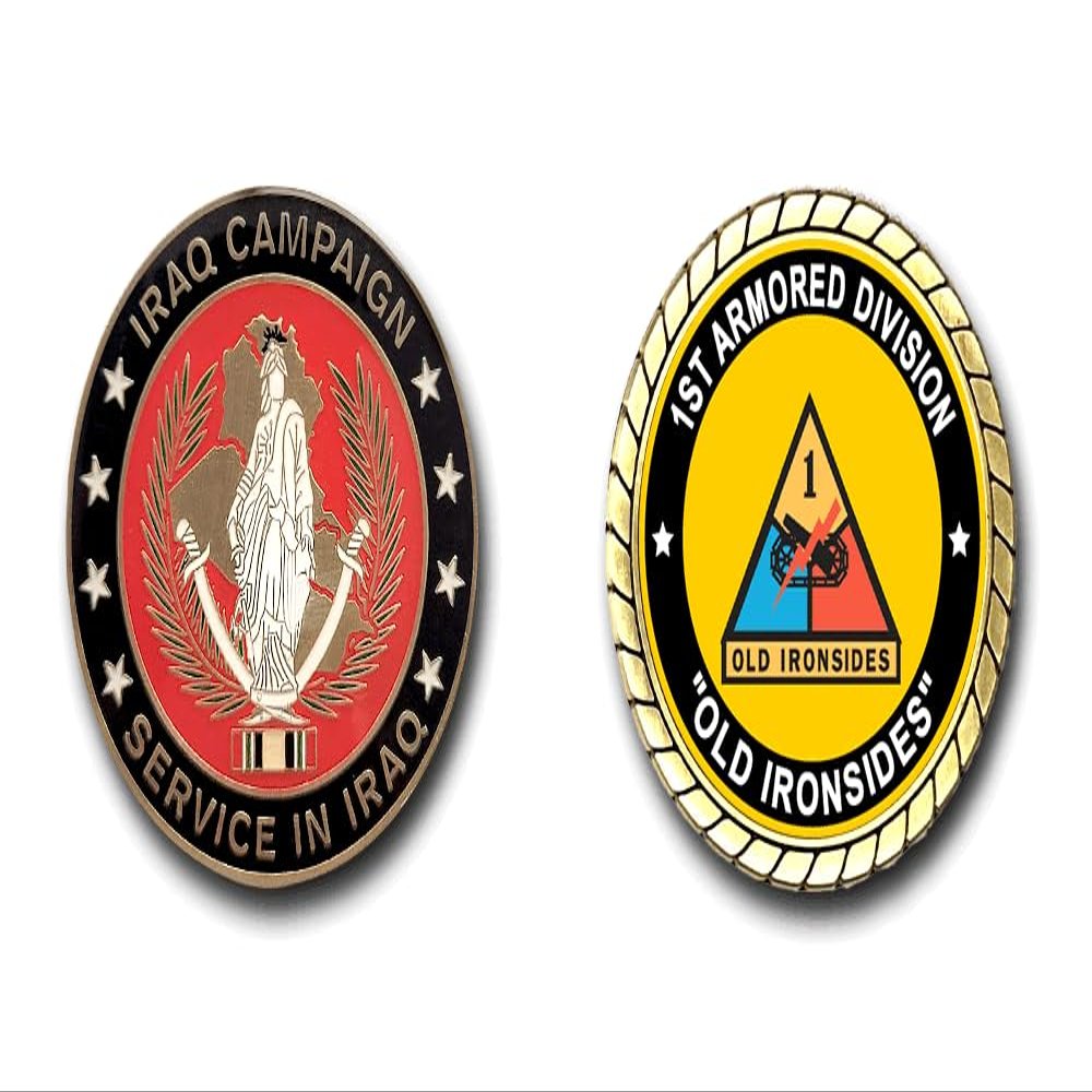 1st Armored Division Iraq Service Challenge Coin