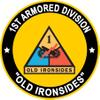 1st Armored Division Iraq Service Challenge Coin view 3