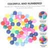 OSOLADY 50 Count High Elastic Raffle Balls Set for Party Games Numbered Entertainment Balls for Home Gatherings and Activities view 2