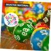 OSOLADY 50 Count High Elastic Raffle Balls Set for Party Games Numbered Entertainment Balls for Home Gatherings and Activities view 4