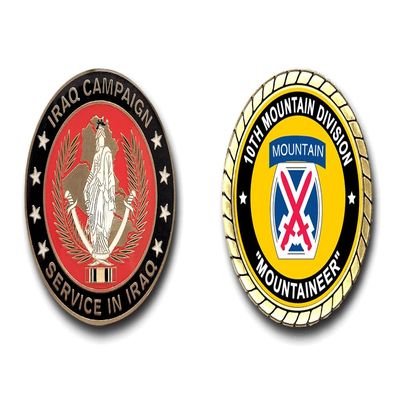 10th Mountain Division Iraq Service Challenge Coin