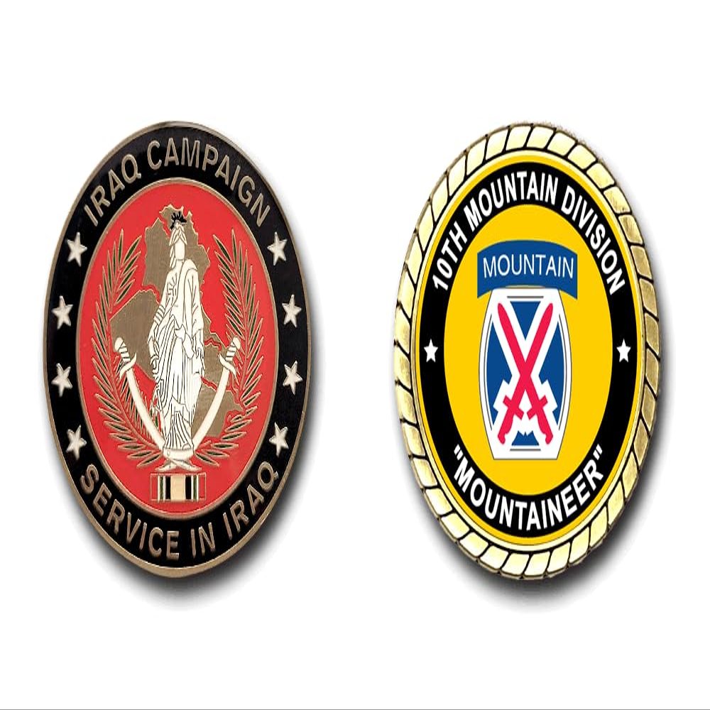 10th Mountain Division Iraq Service Challenge Coin