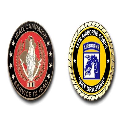 18th Airborne Corps Iraq Service Challenge Coin