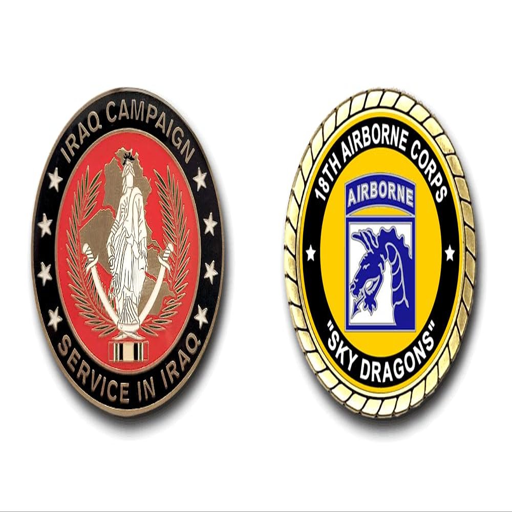 18th Airborne Corps Iraq Service Challenge Coin