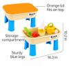 Bo-Toys Beach Sand & Water Activity Table for Kids  Portable Play Table with Lid, Toys & Storage  Outdoor Backyard Summer Toy Set with Shovel, Watering Can, Boat & Molds view 2