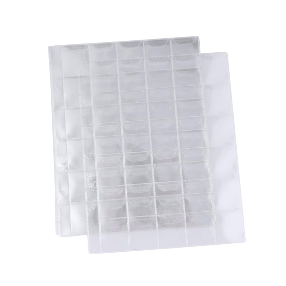 10Pcs Coin Holders with Coin Album for Coins Collection Currency Storage and Stamp Display Present for Collectors and Enthusiasts