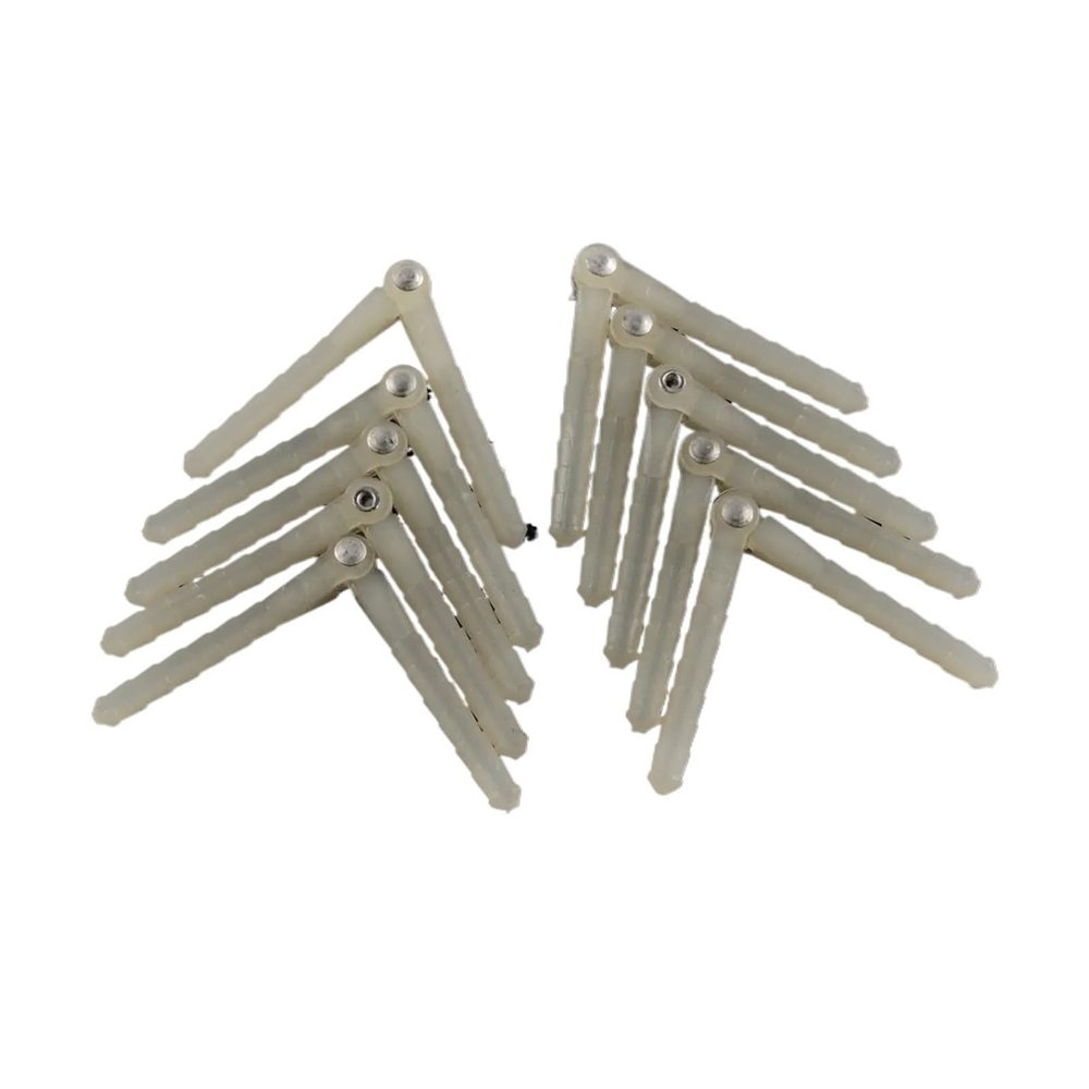 10 Pieces Diameter 2.5mm 4.5mm Plastic Pin Hinge Compatible RC Airplane Model Wings Universal(D25xL50)