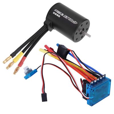 Alomejor Powerful 3650 Engine 3100KV ESC ESC Without Brooms for The RC 1/10 Car Model, Easy Installation and Disassembly, Adapted to Beginners, 1 X Included (45A)