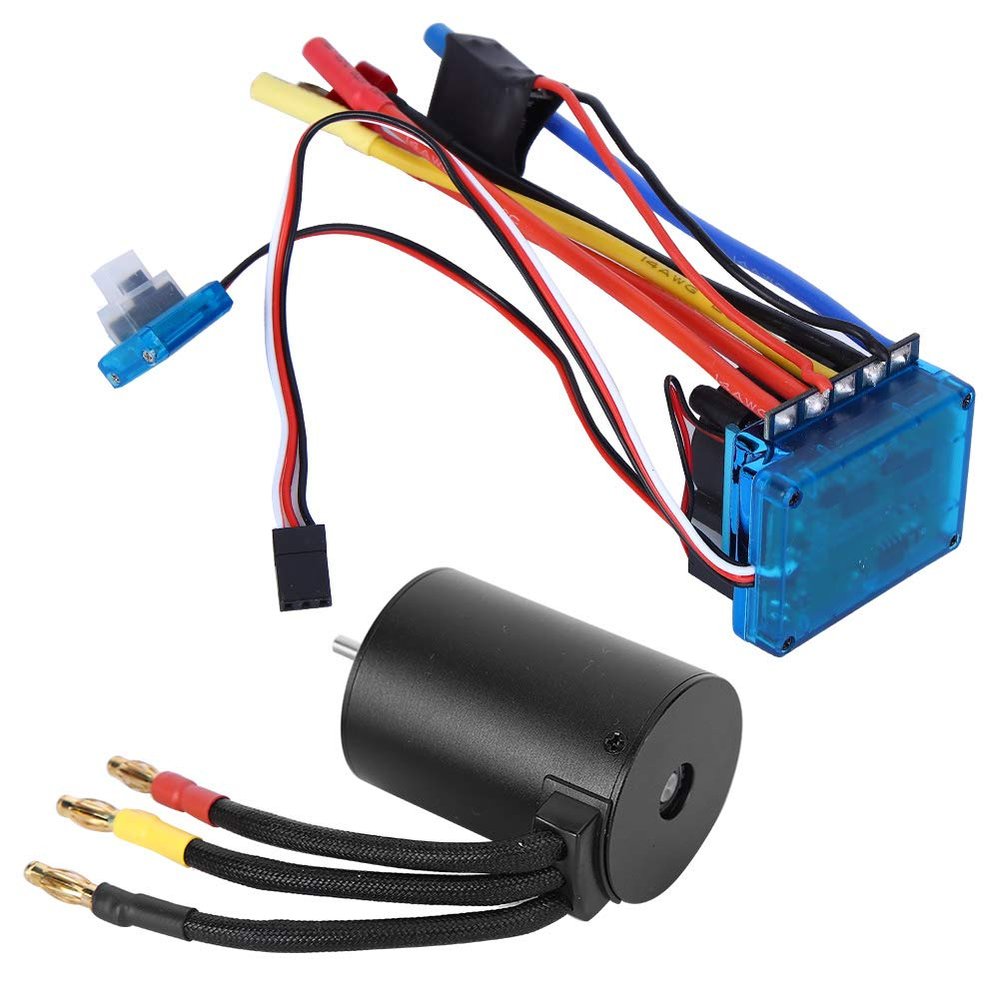Powerful 3650 Engine 3100KV ESC ESC Without Brooms for The RC 1/10 Car Model, Easy Installation and Disassembly, Adapted to Beginners, 1 X Included (120A)