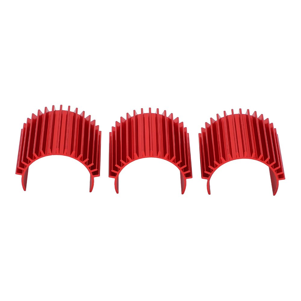 Aluminum High Strength 370 Motor Heat Sink for WPL C14 RC Car Upgrade Accessories (Red)