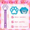 Leitee 36 Pieces Paw Bubble Wands Blue Puppy Dog Party Favors Mini Daisy Bubble Wands 5 Styles for Blue Dog Theme Birthday Party Decorations Filler Goodie Bags Stuffer Gifts view 2