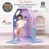 Asweets 18-Piece Magnetic Fort Building Kit for 3+ Kids, Giant Modular Playhouse Panels, Lightweight Panels with Built-in Magnets view 2