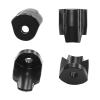 DYNWAVE 4 Pieces Shock Guard Cover Protector Aluminum Alloy Upgrades Parts Accessory Anti Collision for 1/14 1/18 RC Car Lightweight, Black view 1