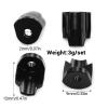 DYNWAVE 4 Pieces Shock Guard Cover Protector Aluminum Alloy Upgrades Parts Accessory Anti Collision for 1/14 1/18 RC Car Lightweight, Black view 4