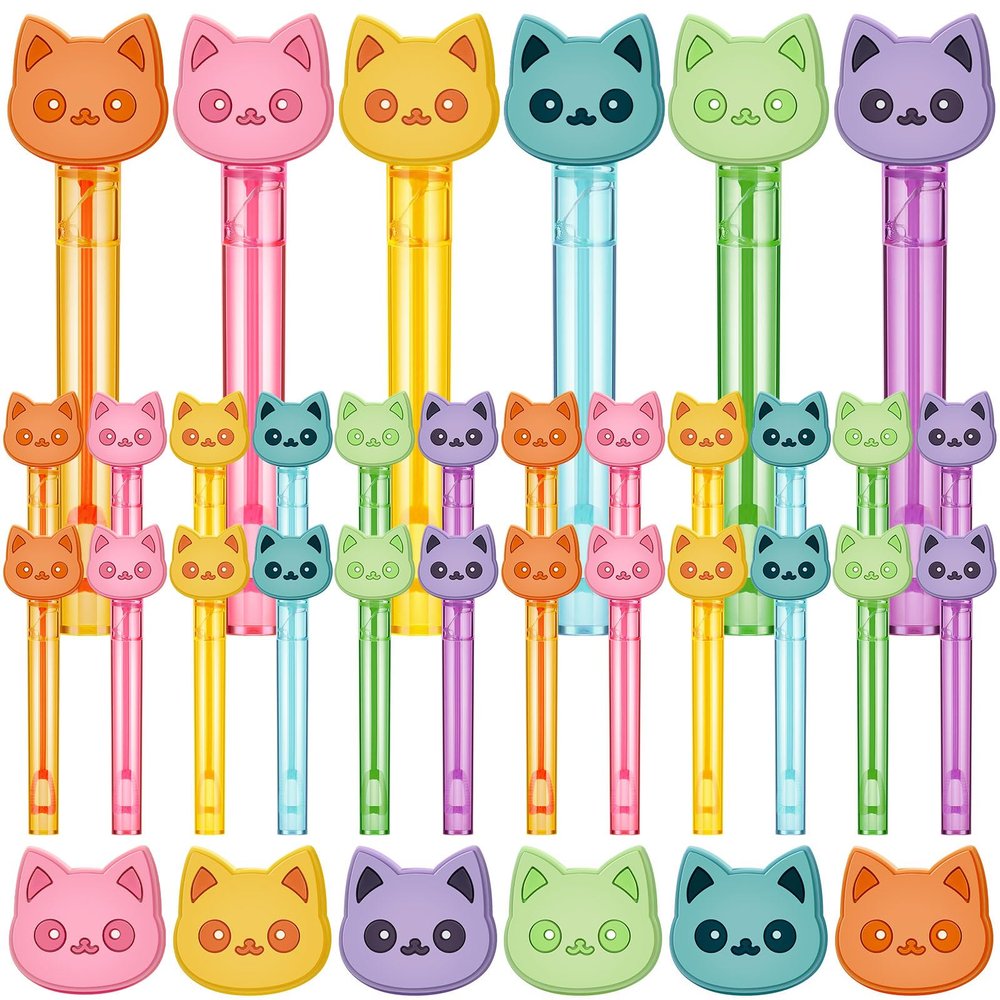 Leitee 36 Pieces Bubble Wands Happy Party Favors Mini Bubble Wands 6 Styles for Pet Themed Birthday Decor Party Goodie Bag Filler