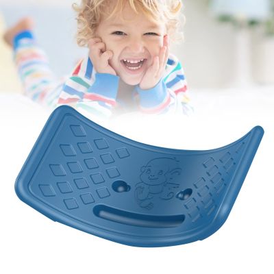 Alomejor Roccher Board 45 Degree Swing Seesaw Board, Durable Plastic Material with Elastic Ball, Ideal for Child Balance Training (Blue)