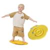 JUNGLE WELL Wobble Balance Board for Kids  Yellow Frog Design with Maze Track & Balls | Dual-Sided Sensory Rocker Board | Non-Slip Tactile Surface | Supports Up to 200lbs | Perfect for Toddlers & Parent-Child Play view 1