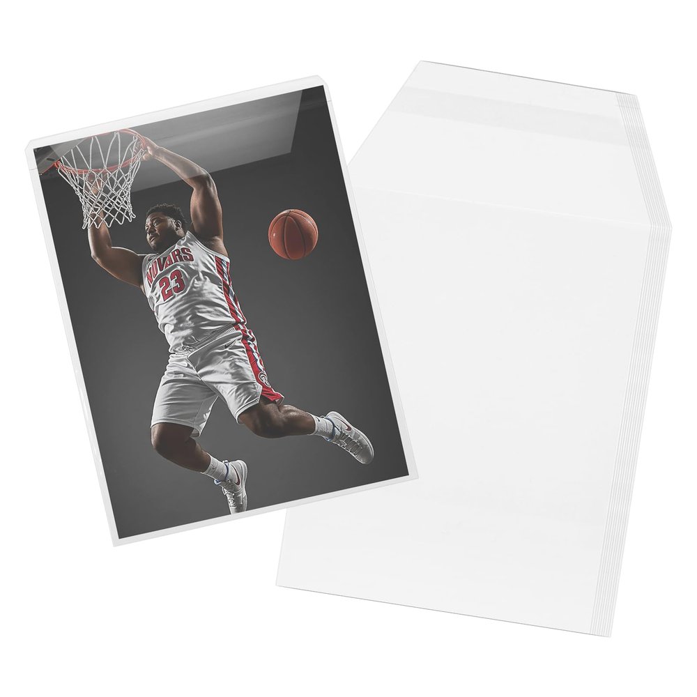 200 Pcs Resealable Team Bags for Trading Cards Holders 35-130PT,Penny Sleeves Fit for Standard Trading Card Sleeve,Small Clear Card Sleeves Binder Sheets