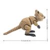 3D Printed Kangaroo, 3D Printed Animals, Full Articulated Flexible Fidget Toys for Desk Dcor - Open Mouth Style view 2