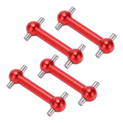 Alomejor High Performing Aluminum Dog Bone Drive Set for TT01 TT02 RC Car - Upgraded Dog Benaxel for Improved RC Car Performance (Red)