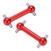 Alomejor High Performing Aluminum Dog Bone Drive Set for TT01 TT02 RC Car - Upgraded Dog Benaxel for Improved RC Car Performance (Red) view 4