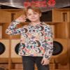 Haloumoning Boys 70s Disco Costume Kids Retro Button Down Dance Party Outfits Shirt 5-14 Years view 4