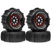 1/7 1/8 RC Desert Racer 17mm hex Wheels with Paddle Tires OD 140mm for TRX UDR 85086-4 ARRMA Mojave EXB YK4072 4073 YKDF7 TB7 Traxxas Arrma Typhon 3S 6S Losi HPI (4pcs) view 1