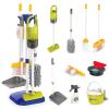 Kids Cleaning Toys Set,14PCS Toddler Cleaning Toys with Broom and Dustpan Mop Set, 2in1 Vacuum That Really Works,Toddler Vacuum Cleaner, Pretend Play Cleaning Supplies for Boys Girls Age 3-8 (Blue) view 2
