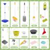 Kids Cleaning Toys Set,14PCS Toddler Cleaning Toys with Broom and Dustpan Mop Set, 2in1 Vacuum That Really Works,Toddler Vacuum Cleaner, Pretend Play Cleaning Supplies for Boys Girls Age 3-8 (Blue) view 3