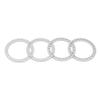4Pcs Aluminum Alloy 1.9inch Wheel Rims Replacement Beadlock Ring for Axial SCX10 TRX-4 1/10 RC Crawler Car Upgrade Parts(Matt Silver) view 1