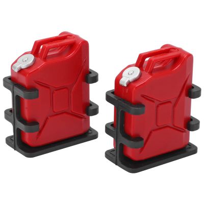 Alomejor RC RC Because Mini Fuel Unique Decorations for 1/8 1/10 Crawler - Mini Oil Can for SCX10 Lovers (Red)