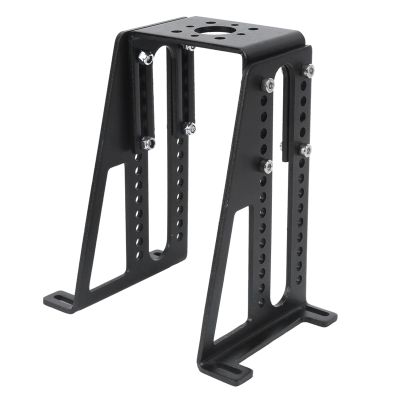 Robust Engine Installation Support Bracket for Model Engines, Portable Aluminum Wrap Motor Mounting Stands, Adjustable Height for Different Sizes, Black, Ideal RC Plan Enthusiasts (Big Size)