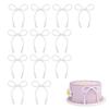 12pcs Pearl Bow Cake Decorations, Elegant Toppers for Cakes Cupcakes Bouquets Wrapping White Bowknot Birthday Topper Suitable for Wedding Baby Shower Party Decor view 1