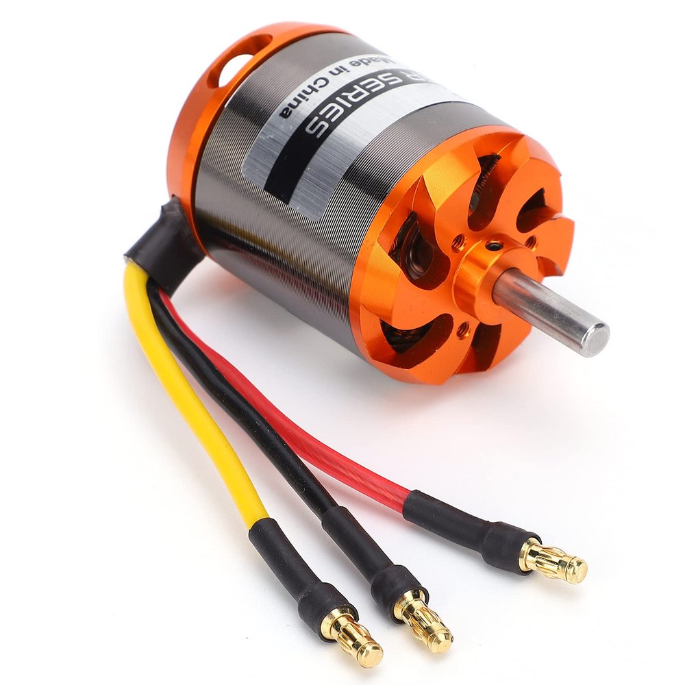 Effective D3548 Brushless Engine with High Work Efficiency for RC Fixed Wing Aircraft, Comfortable Installation for RC Accessory Enthusiasts (1100KV)