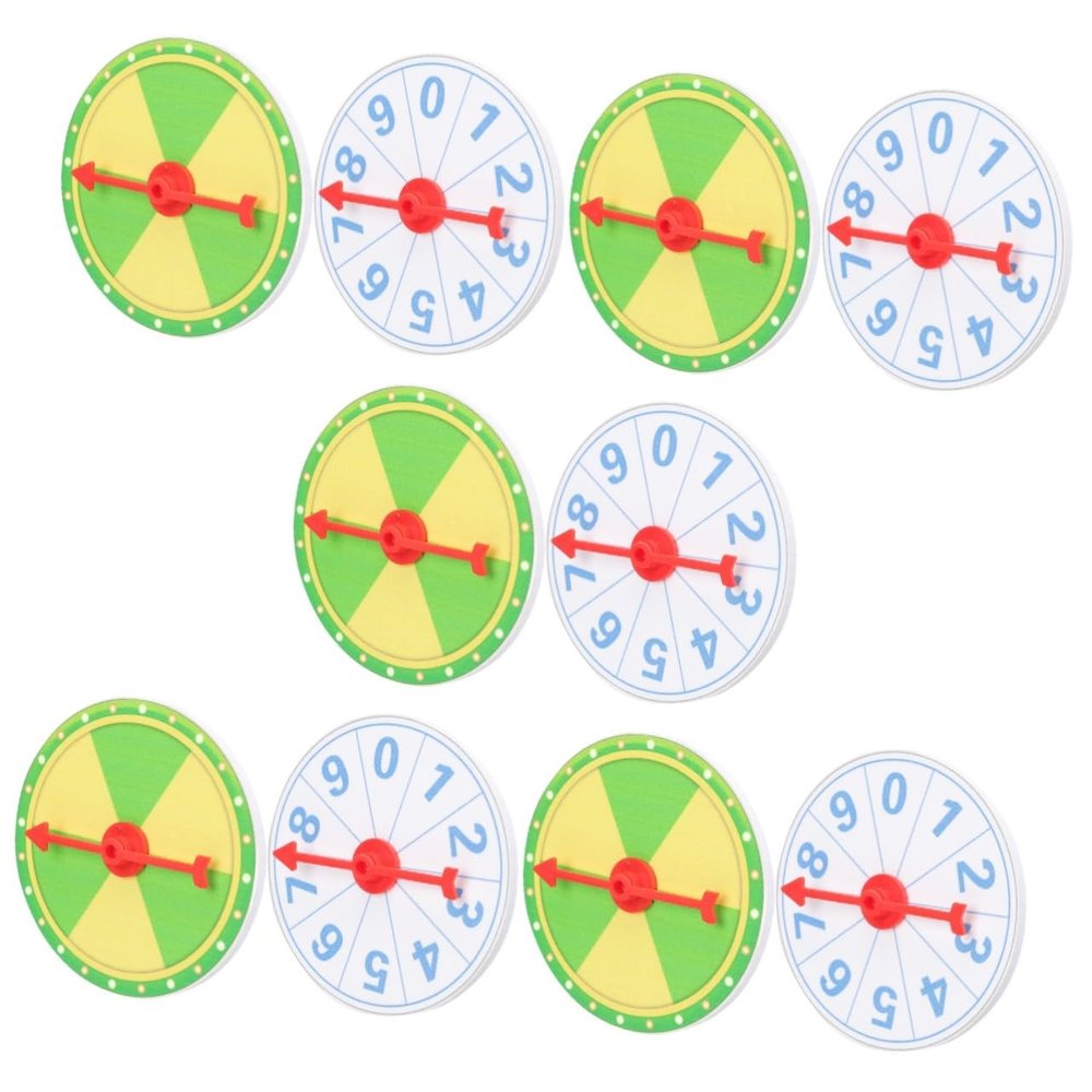 Alipis 10pcs Prize Wheel Game Roulette Raffle Wheel for Parties Fun Lottery Design for Engaging Home Events and Activities