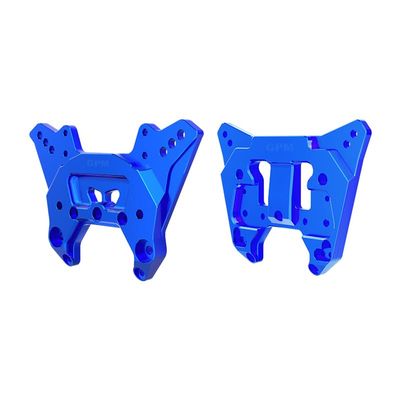 GPM 7075-T6 Alloy Front & Rear Shock Tower for 1/8 Kraton 6S Exb 4X4 RTR Brushless Speed Truck-Ara8708V6 (Blue)