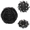 7JI Conceal Fidget Spinner Blocks,Metal Open Armor Spinning Roller Toy,Fidgets Toys Stress Relief for Adults,Black Magnetic EDC for ADHD/ADD/Autism view 1