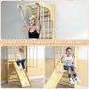 6-in-1 Swedish Ladder, Climbing Wall for Kids and Adults Indoor, Wooden Indoor Jungle Gym, Wall Ladder, Core Strengthening and Stretching Balanced for Body Exercises view 3