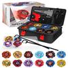 DEZAWRTY Gyro X Set, 12 Right Spinning X Blade Tops, 2 Ripcord Launchers, 1 String Launcher and 1 Grip with Storage Box, Battling Game Kids Toys Boys Birthday Gift Ideal for 6+ Years Old view 1