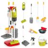 Kids Cleaning Toys Set,14PCS Toddler Cleaning Toys with Broom and Dustpan Mop Set, 2in1 Vacuum That Really Works,Toddler Vacuum Cleaner, Pretend Play Cleaning Supplies for Boys Girls Age 3-8 (Red) view 2