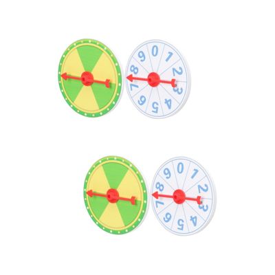 Alipis 4pcs Prize Wheel for Parties Rotating Wheel of Game and Portable Raffle Fun Props for Weddings Birthdays and Family Gatherings
